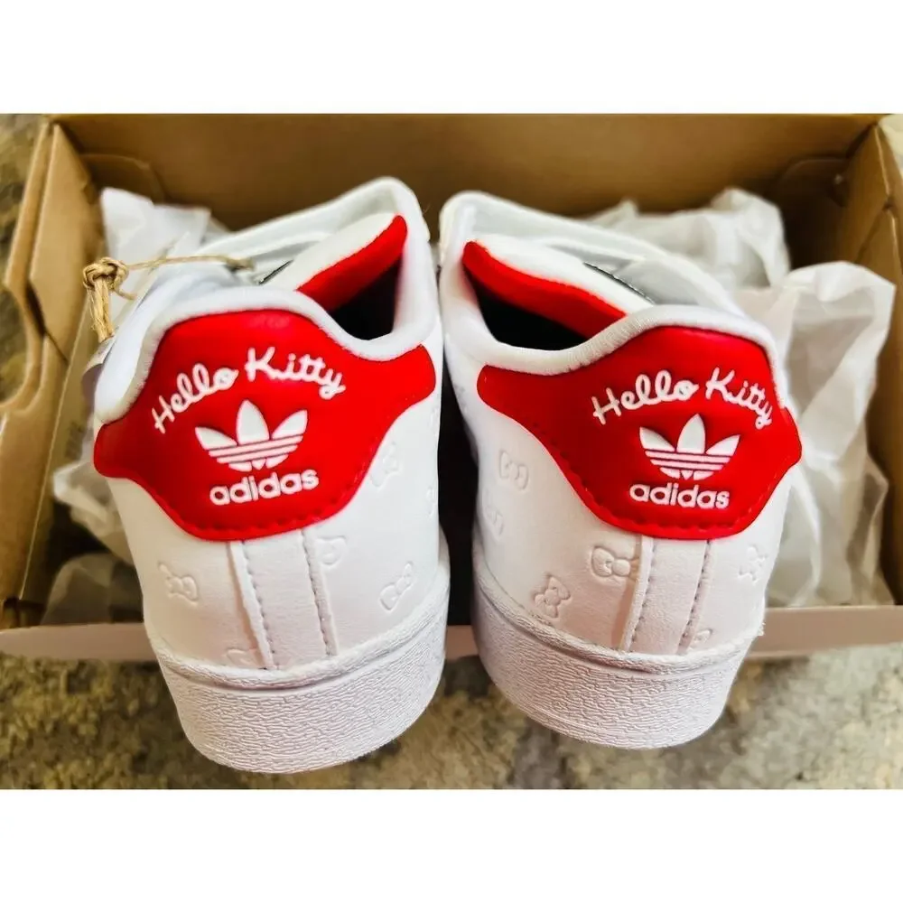 NIB❤️Adidas X Hello Kitty Superstar Kids Sneaker shoes sz2.5